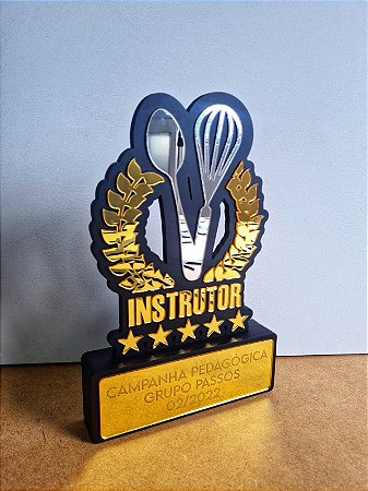 Troféu de Homenagem Premiação Empresa em Acrílico