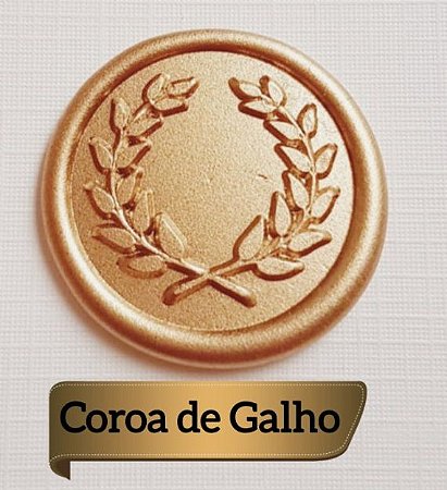 Lacre de Cera - Selo Coroa de Galhos