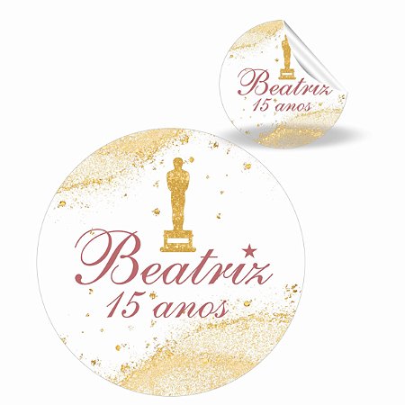 Adesivo para Lembrança Redondo Personalizado