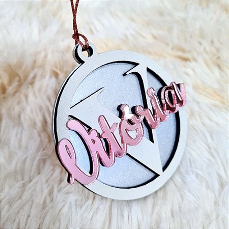 Bolinha de Natal Personalizada em Acrílico
