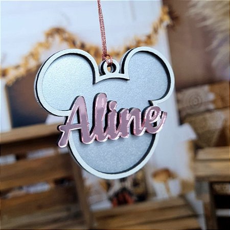 Bolinha de Natal Personalizada em Acrílico