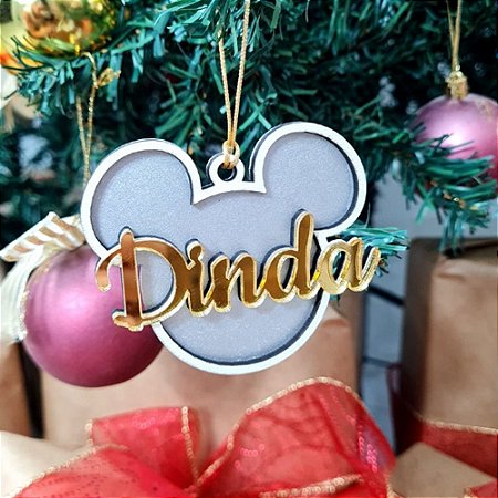 Bolinha de Natal Personalizada em Acrílico