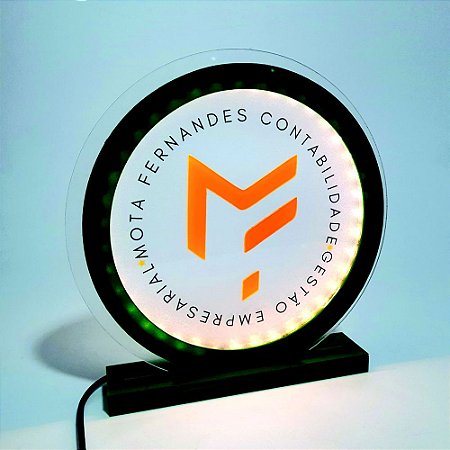 Luminaria com Logotipo em LED -  Personalize sua marca