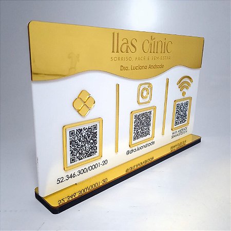 Placa PIX com 3 Qr Code - MOD 005