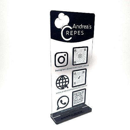 Placa PIX com 3 Qr Code - MOD 004