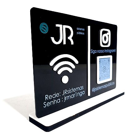 Placa PIX e Wifi QR Code com Logotipo