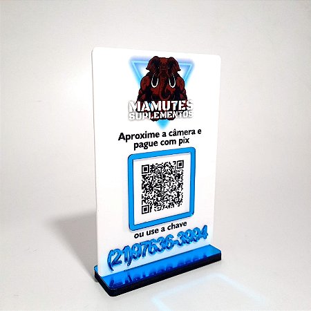 Placa PIX QR Code com Logotipo