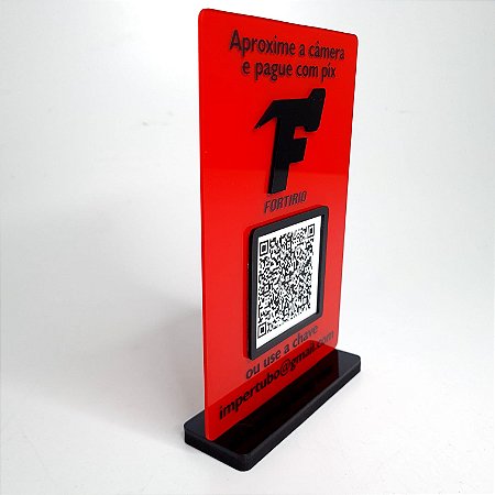 Placa PIX QR Code com Logotipo