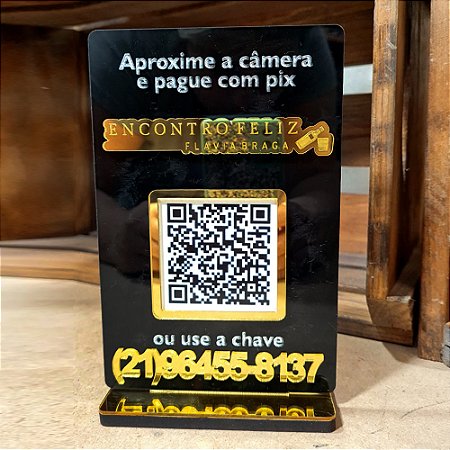 Placa PIX QR Code com Logotipo