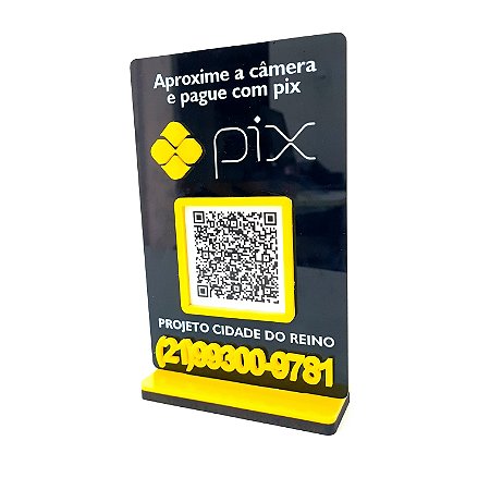 Placa PIX QR Code