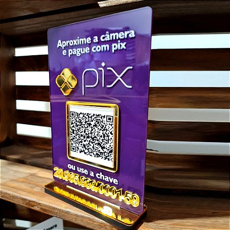 Placa PIX QR Code