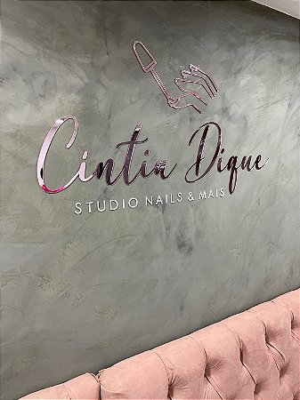 Logotipo Letreiro em Acrílico Espelhado