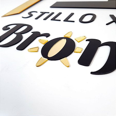 Logotipo Letreiro em Acrílico Espelhado