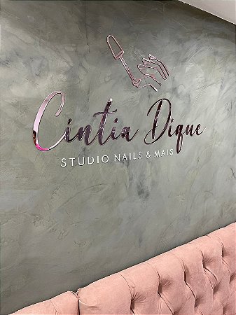 Logotipo Letreiro em Acrílico Espelhado
