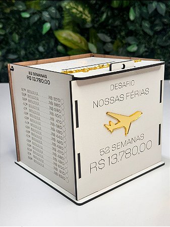 Caixa Cofre Desafio Nossas Férias