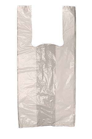 Sacola Plástica Bege - 48x58 cm