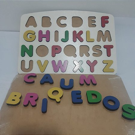 Alfabeto de Alto Relevo MDF