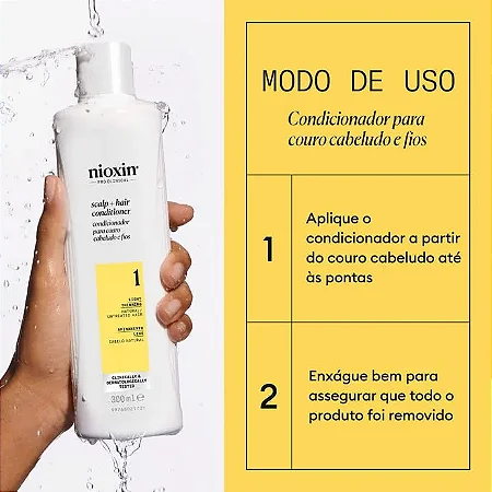 Nioxin Condicionador - 300 ML - Variações de Sistema de 1 à 6