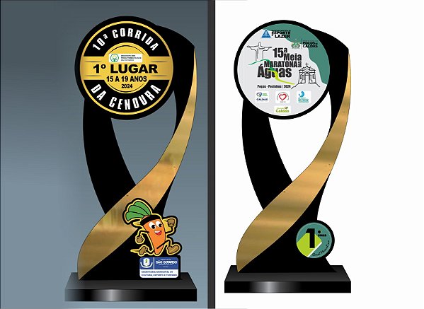 troféu estilizado