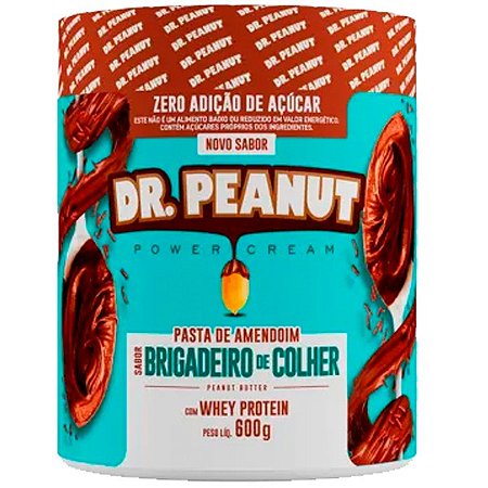 Pasta De Amendoim Com Whey Isolado 600g - Dr Peanut