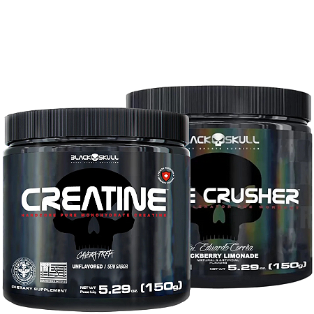Creatina black 150g + Bone crusher black 150g