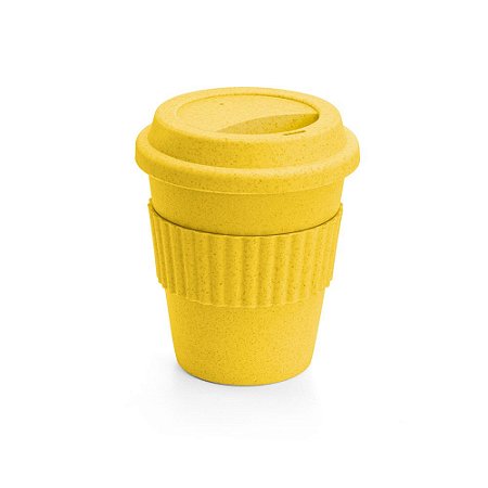 Copo Cuppa Fibra de Bambu 380 ml - Amarelo