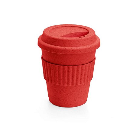 Copo Cuppa Fibra de Bambu 380 ml - Vermelho