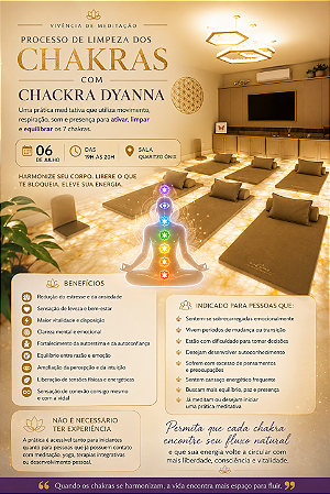 Chakra Dhyana - Vivência de Limpeza e Harmonização dos Chakras