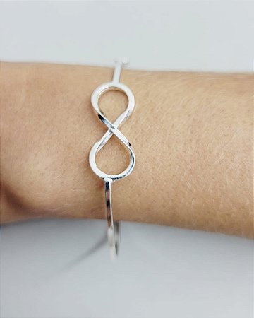 Bracelete infinito prata 925