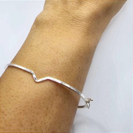 Bracelete V prata 925