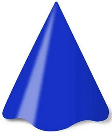 Chapéu de Aniversário Azul Escuro 08 unid