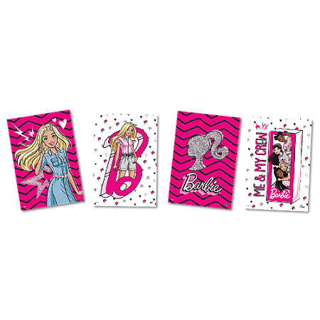 Quadros Decorativos Barbie - 04 unidades