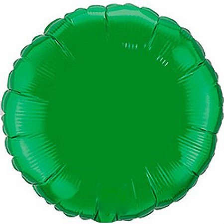 Balão Metalizado 18P - Redondo Verde