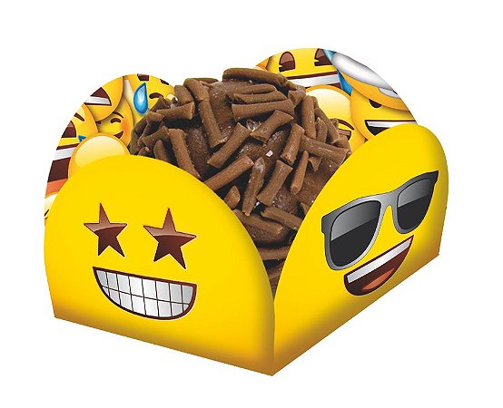 Kit Placa para Festa Emoji - 9 unidades