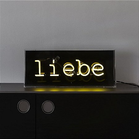 Luminária Amor em Línguas (Liebe)