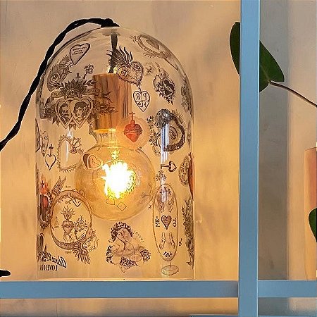 Luminária Redoma Tattoo