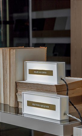 Luminária Caixinha Inspiração DESAFIE