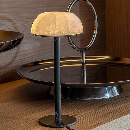 Luminária Cogumelo Preta