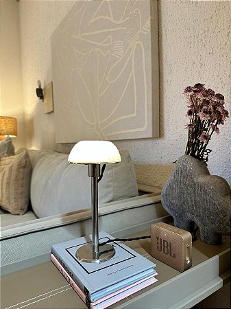 Luminária Cogumelo Prata