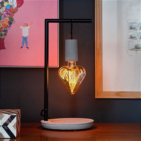 Luminária Amor Concreto