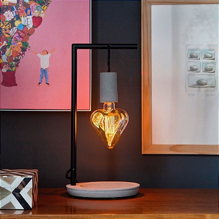 Luminária Amor Concreto