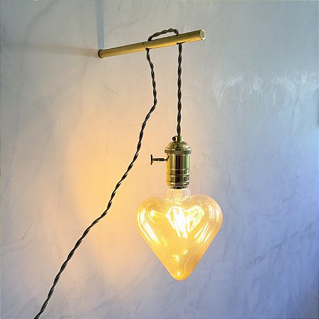 Arandela Meu Coração Gold