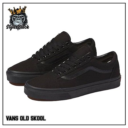 vans tradicional preto