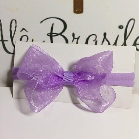 LAÇO ORGANZA NA MEIA DE SEDA