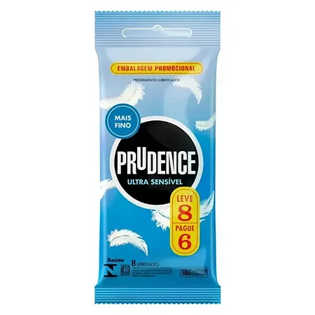 PRESERVATIVO ULTRA SENSÍVEL 8 UNID PRUDENCE