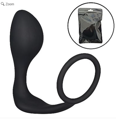ESTIMULADOR DE PROSTATA COM ANEL - SILICONE
