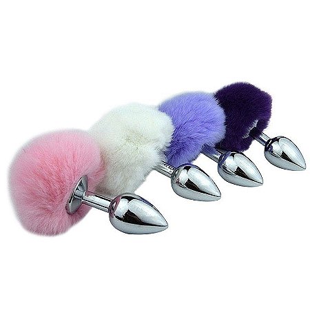 PLUG ANAL POMPOM - TAMANHO: M