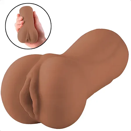 MASTURBADOR VAGINA EM CYBERSKIN - COR: MARROM