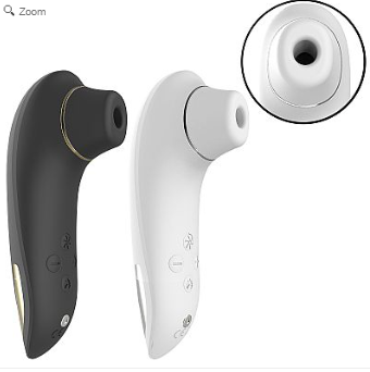 SUPER VIBRADOR DE CLITÓRIS - PULSACAO | SUCCAO - RECARREGÁVEL - PRETO