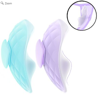VIBRADOR DE CALCINHA COM CONTROLE SEM FIO - RECARREGÁVEL / PLEASURE - AZUL